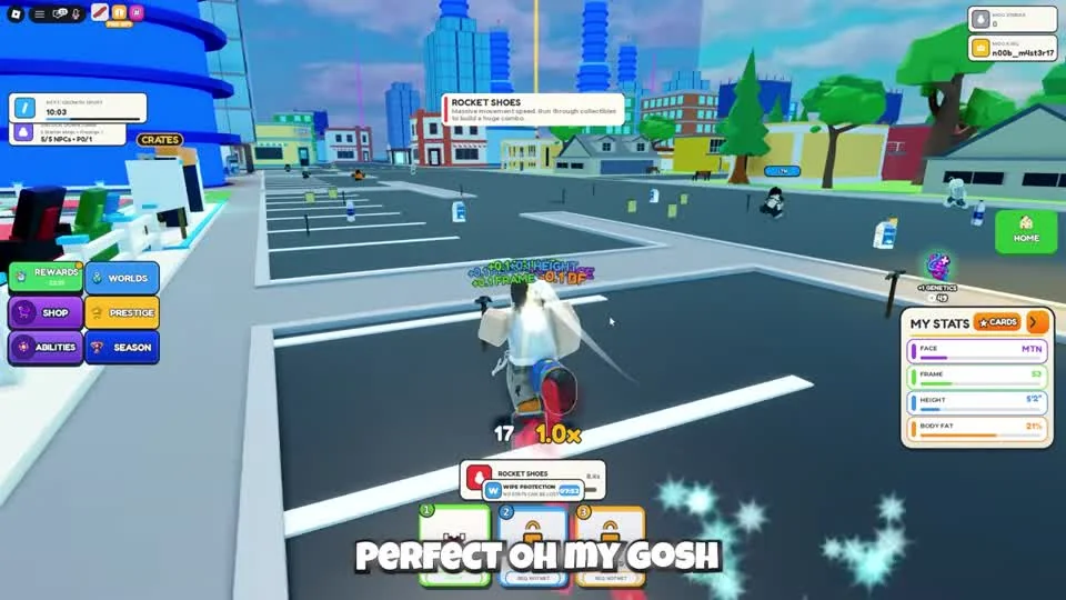 Rocket Shoes pickup notification while moving through the street